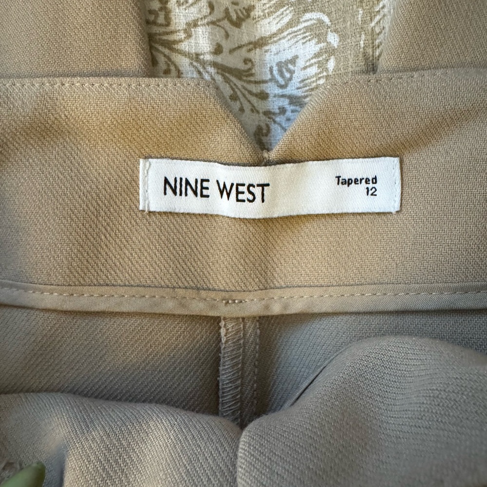 Nine West Tan Tapered Trousers